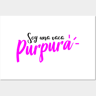 Soy una vaca purpura Posters and Art